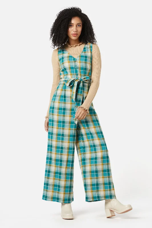 Laura Check Jumpsuit