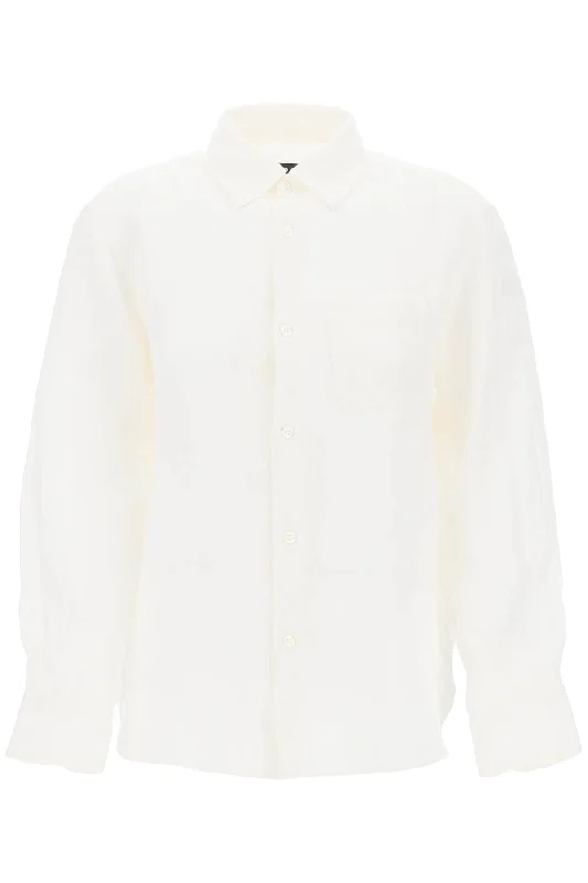 A.p.c. linen sela shirt for LIAEK F12531 BLANC CASSE