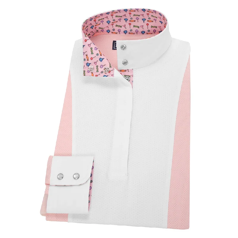 Essex Classics Ladies Pink Luna Performance Straight Collar Show Shirt