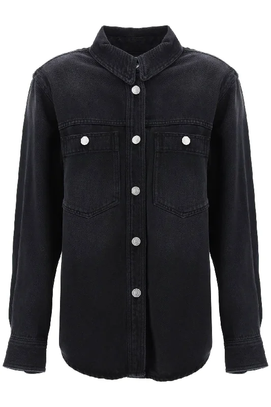 Isabel marant denim talbot shirt CH0129FA B1H07I FADED BLACK