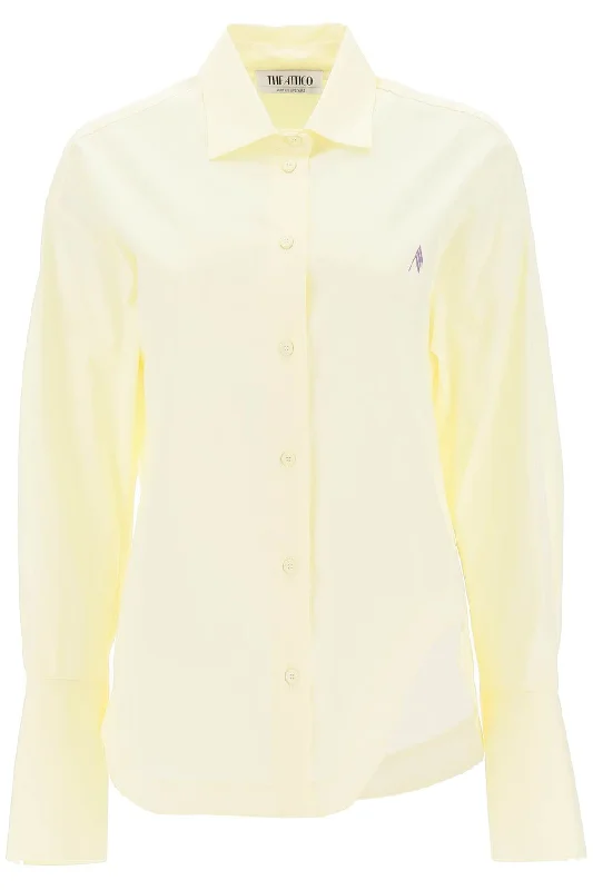 The attico eliza cotton shirt 236WCH14C069 LIGHT BANANA