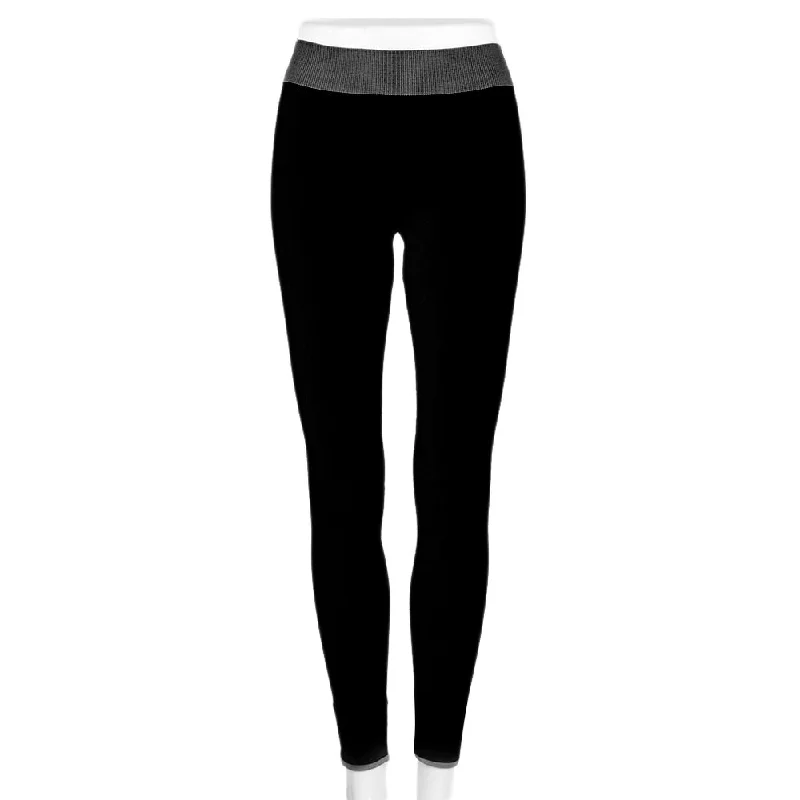 New Women Cropped Pants Elastic Wicking Force Exercise Female Elastic Fitness Trousers Slim Leggings Black High Waist Leggins