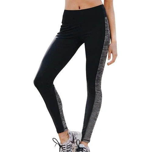 Women Work Out Leggings Causal Slim Fitness Ultra-thin All Season Patchwork High Waist Legging Pants Elastic Skinny Leggings