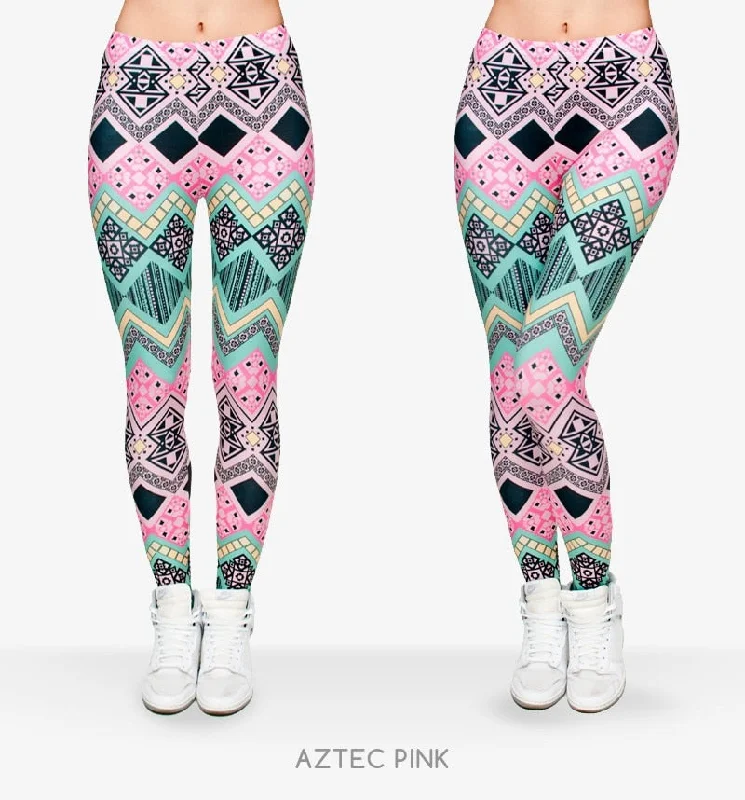 Brand New Fashion Aztec Printing legins Punk Women's Legging Stretchy Trousers Casual Slim fit Pants Leggings