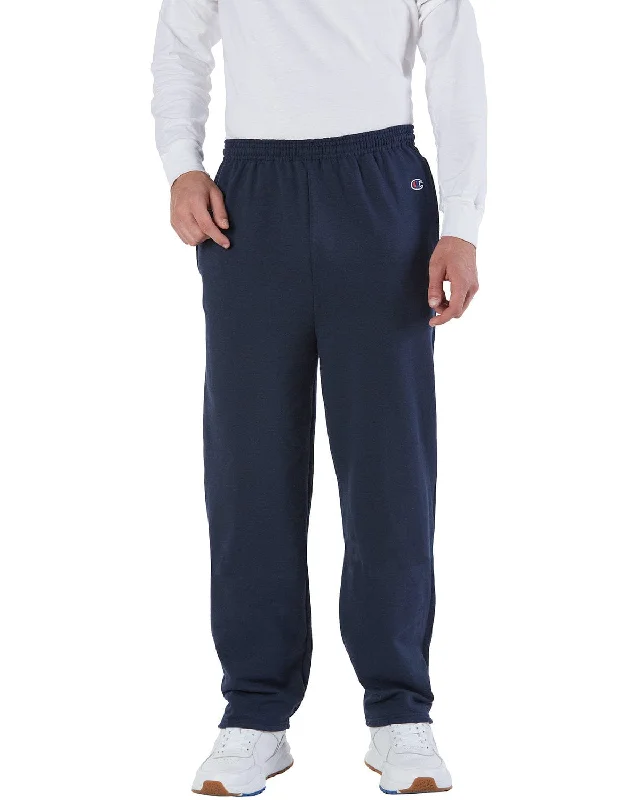 Champion Double Dry Eco Open-Bottom Pants | Navy