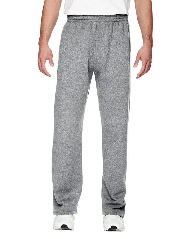 Fruit of the Loom Sofspun Open-Bottom Sweatpants | Athletic Heather