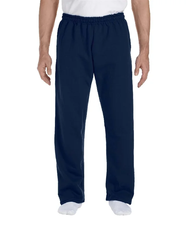 Gildan Open Bottom Sweatpants | Navy