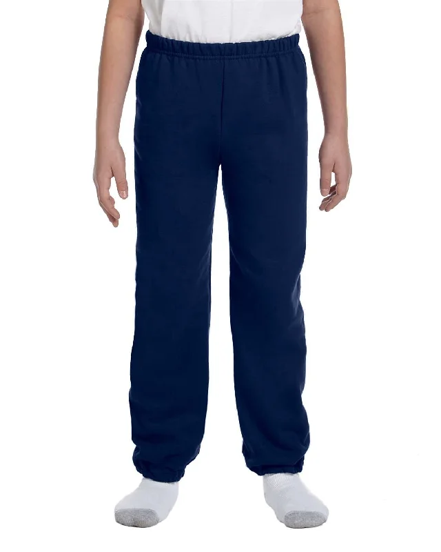 Gildan Youth 50/50 Sweatpants | Navy