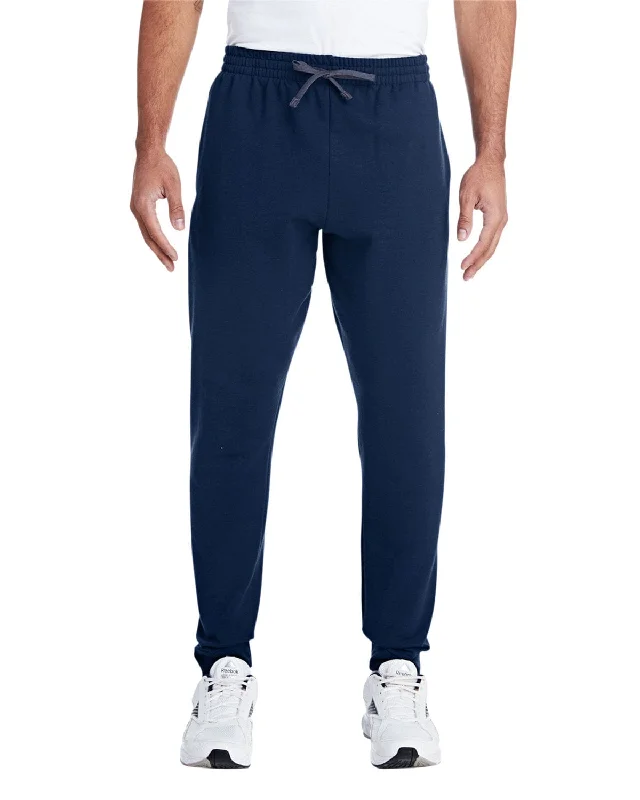 Jerzees Jogger Sweat Pant | J Navy/ Chrcl Gr