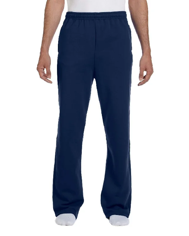 Jerzees Open Bottom Fleece Sweatpants | J Navy