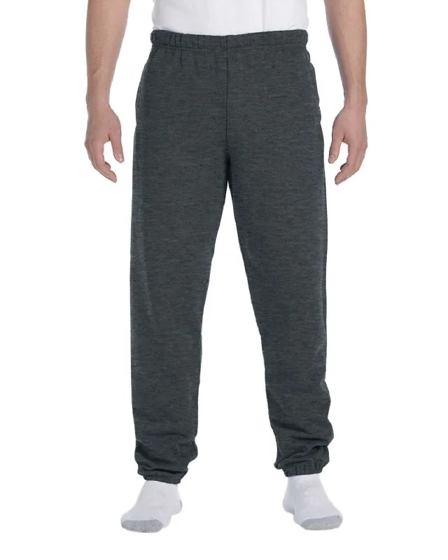 Jerzees Super Sweats 50/50 Fleece Sweatpant | Black Heather