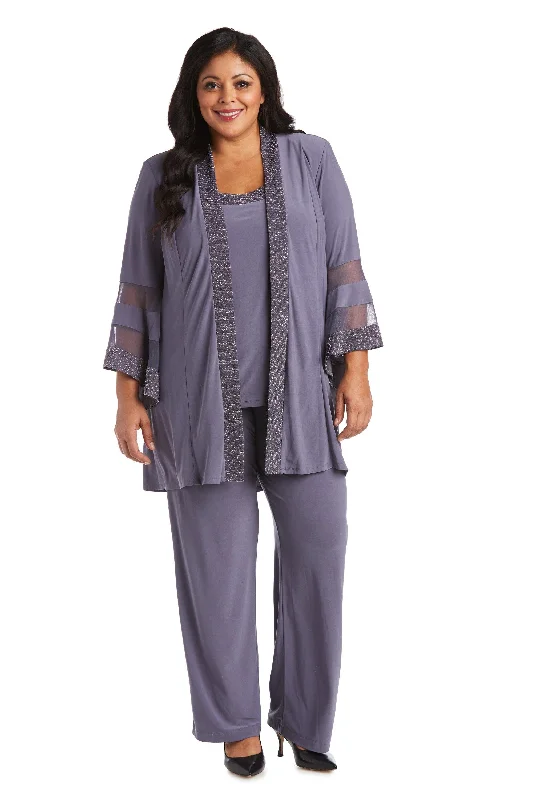 R&M Richards 7241W Plus Size Formal Pant Suit