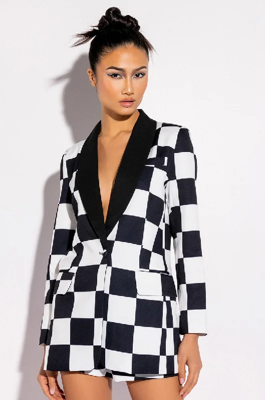 CHECKMATE FITTED BLAZER