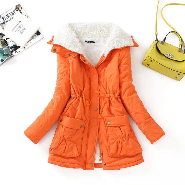 Women's Hooded Cotton Hooded Winter Jacket