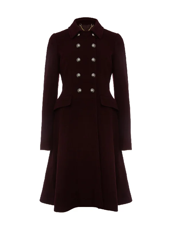 Francesca Coat 0220/3108/3893l00 Aubergine