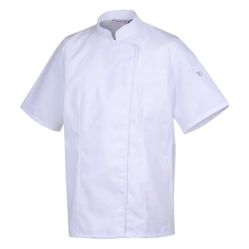 Women's Kitchen Coat Short Sleev White Expression - ROBUR