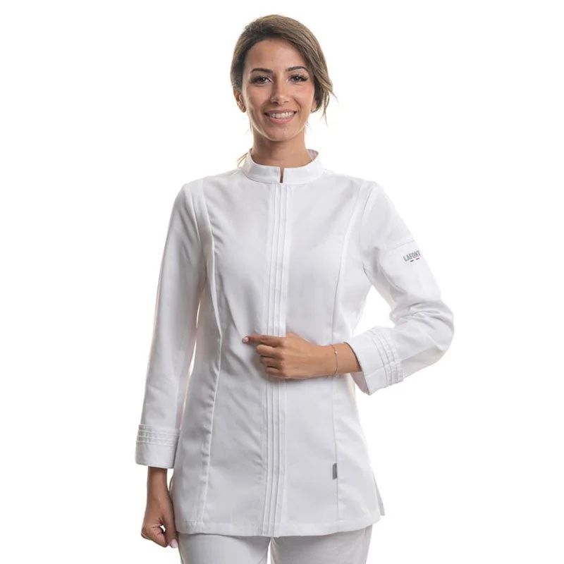 Women's White Cristal Kitchen Coat - Lafont