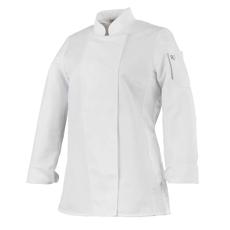 Women's White Long Sleeve Kitchen Coat - UNERA - ROBUR