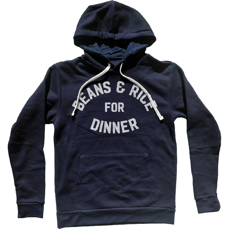 Beans and Rice For Dinner Unisex Hoodie Hoodie with V-Neck Classic Versatile