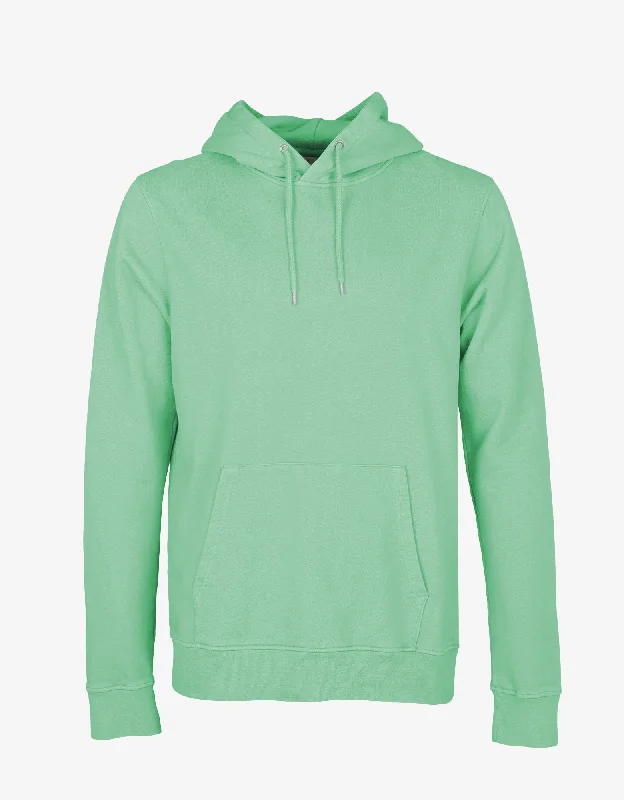 Classic Organic Hood - Seafoam Green Hoodie with Magnetic Closure Innovative Modern