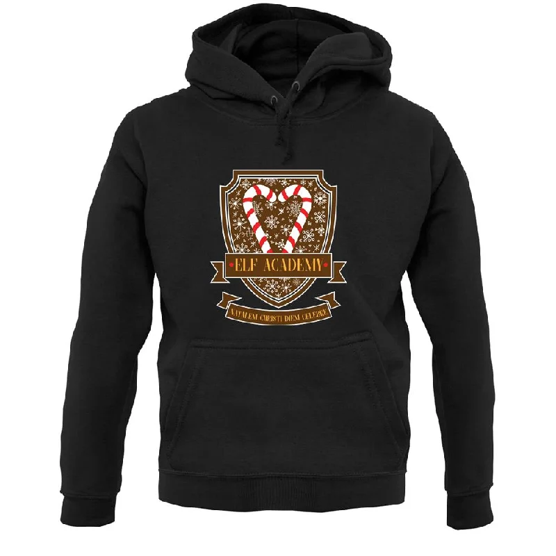 Elf Academy Unisex Hoodie Hoodie with Emblem Brand Identity