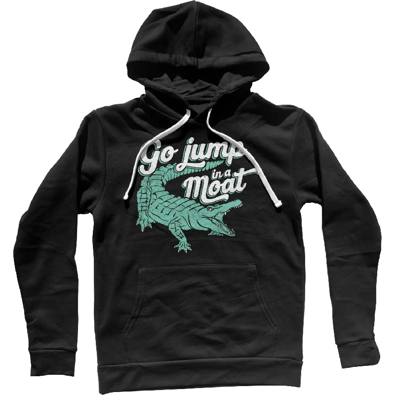 Go Jump in a Moat Alligator Unisex Hoodie Hoodie with Fur Luxurious Winter