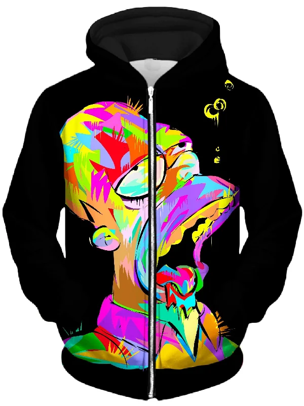 Homie Unisex Zip-Up Hoodie Hoodie with Snap Buttons Easy Quick