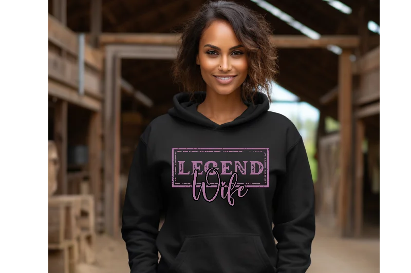 Legend Wife Hoodie Hoodie with Pattern Geometric Abstract