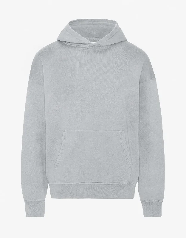 Organic Oversized Hood - Faded Grey Hoodie with Slim Fit Tailored Modern