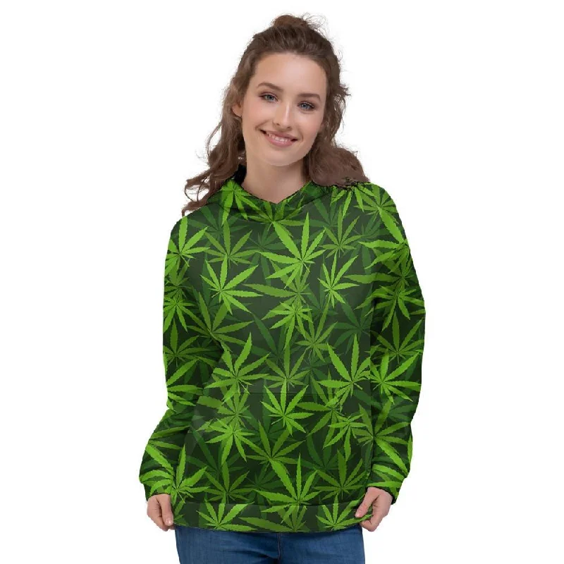 Reggae Leaf Rasta Women's Hoodie Hoodie with Hem Elastic Stretchable Comfortable