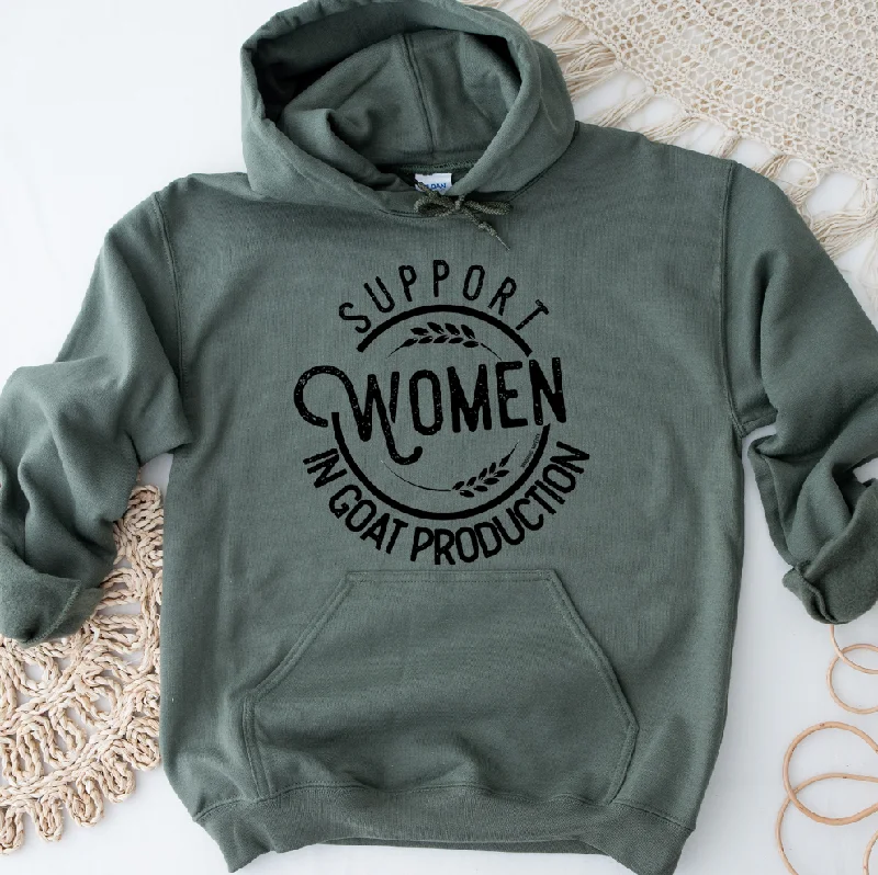 Support Women in Goat Production Hoodie (S-3XL) Unisex - Multiple Colors! Hoodie with Lace Feminine Delicate