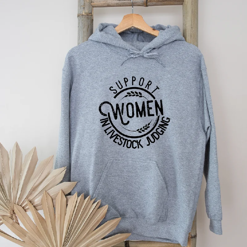 Support Women in Livestock Judging Hoodie (S-3XL) Unisex - Multiple Colors! Hoodie Crop Top Short Trendy