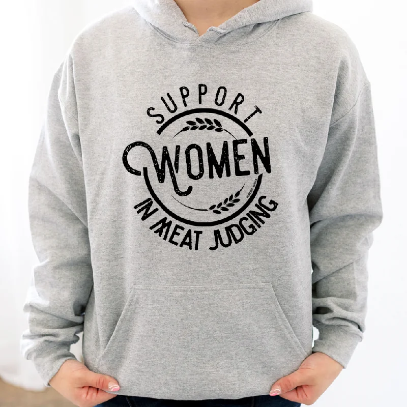 Support Women in Meat Judging Hoodie (S-3XL) Unisex - Multiple Colors! Hoodie with Rhinestones Sparkly Elegant