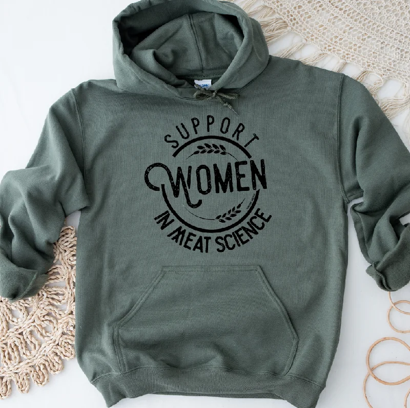 Support Women in Meat Science Hoodie (S-3XL) Unisex - Multiple Colors! Hoodie with Slim Fit Tailored Modern