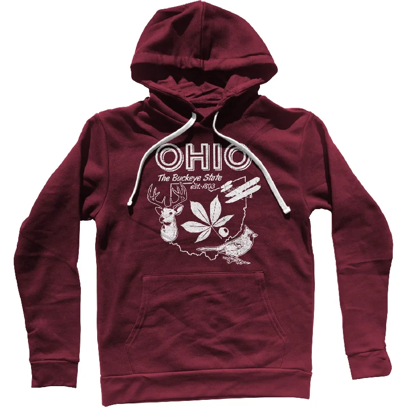 Vintage Ohio State Unisex Hoodie Hoodie with Gradient Ombre Colorful