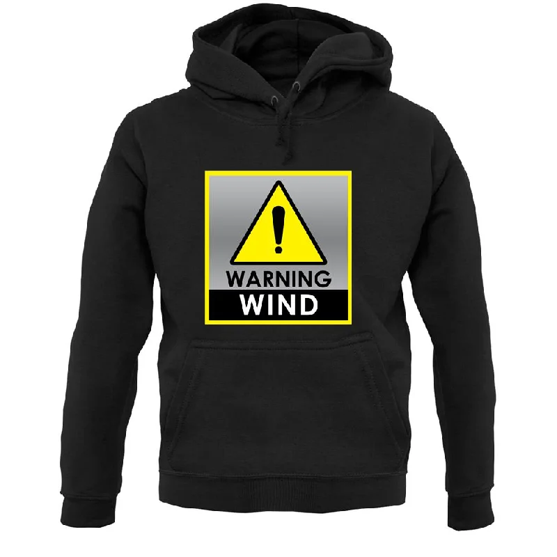 Wind Warning Symbol Unisex Hoodie Hoodie with Ribbed Neckline Snug Warm