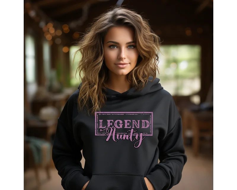 Womens Legend Aunty Hoodie Hoodie with Contrast Stitching Detailed Premium