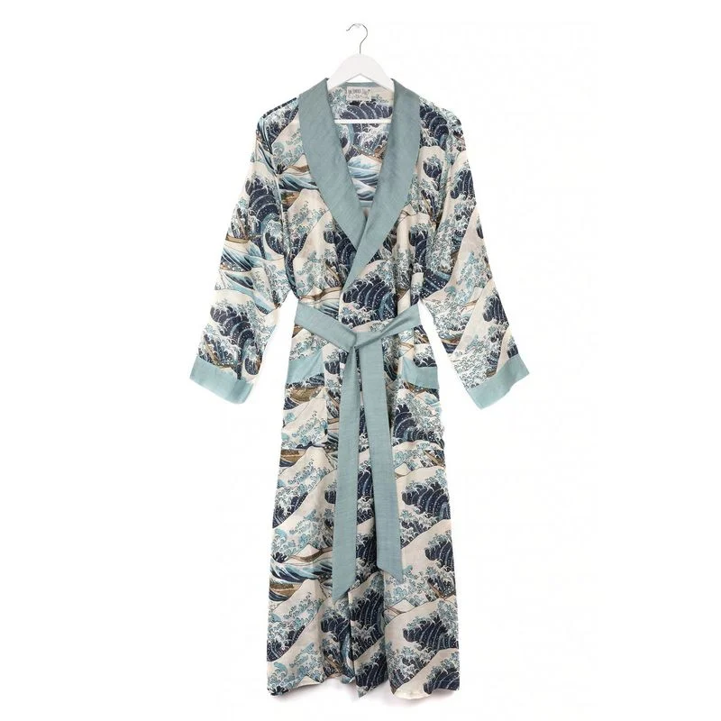 Blue Wave Dressing Gown