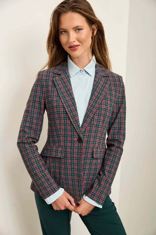 Printed Sport Chic Fitted Blazer