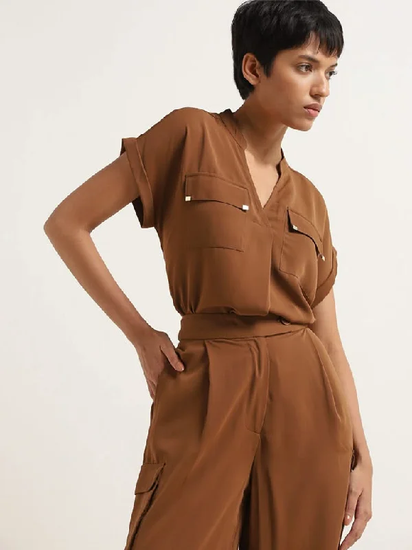 Wardrobe Brown Solid Top